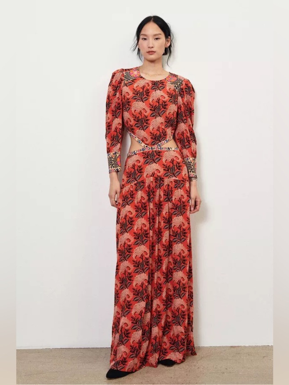 ba&sh Gabriel Cut Out Maxi Dress